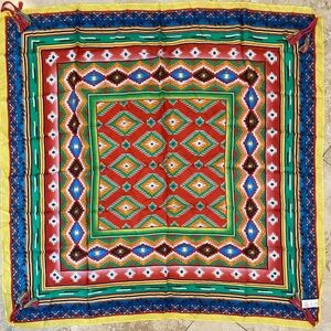 Johnny Was Silk Scarf with tassels